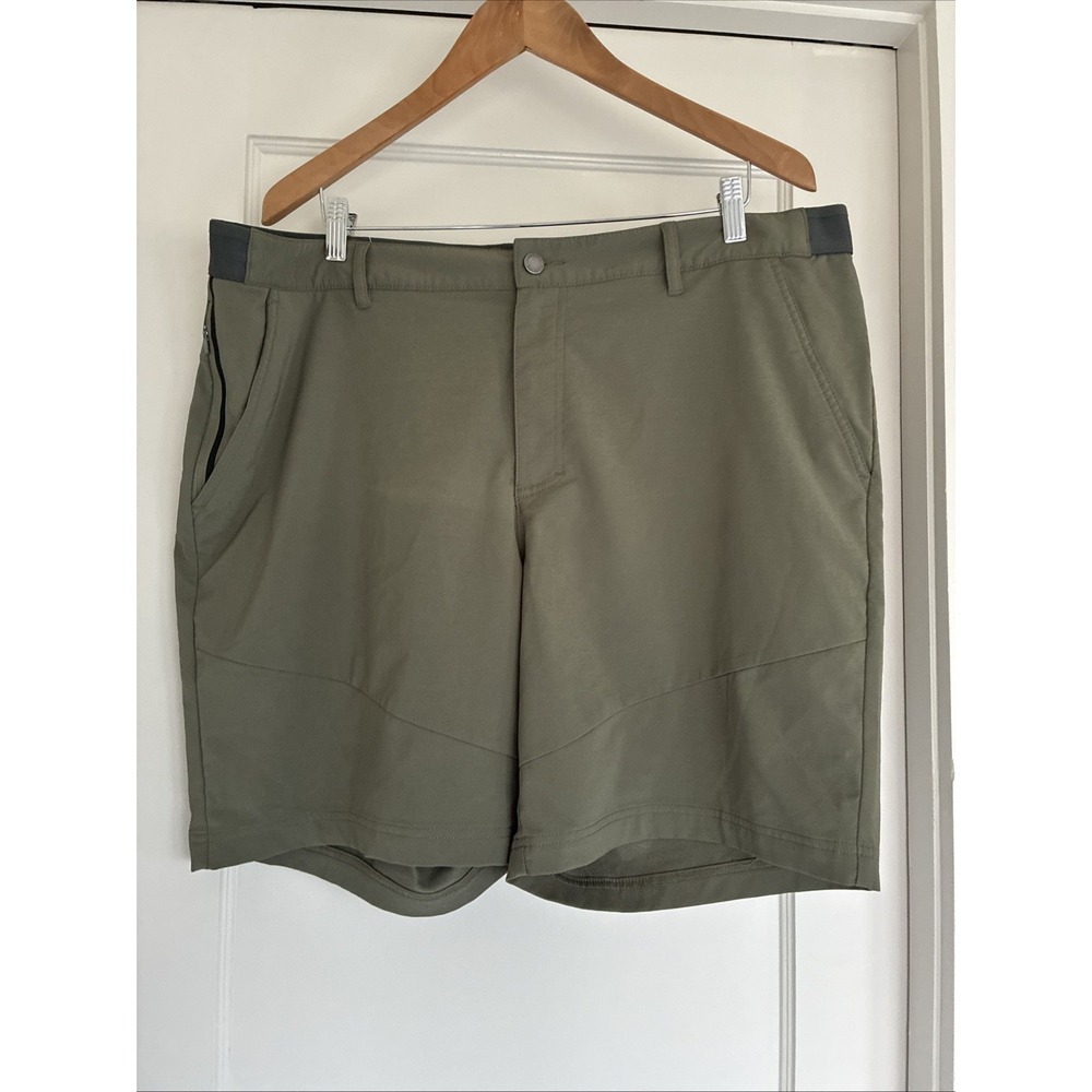 Columbia Tech Trail Shorts Olive Green Mens Size 40 x 8" Outdoor Hiking $55